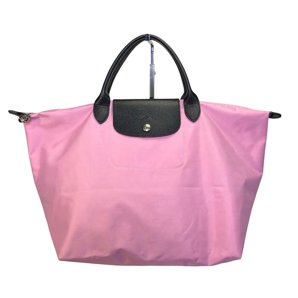 Longchamp x Sarah Morris 2014 Le Pliage Large Pink Tote Bag France